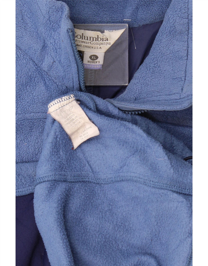 Columbia Chaqueta polar extragrande para mujer ES 40 XL Poliéster azul
