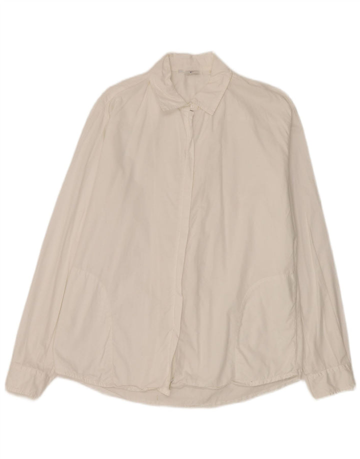 Outrage Camisa Mujer UK 40 XL Algodón Blanco