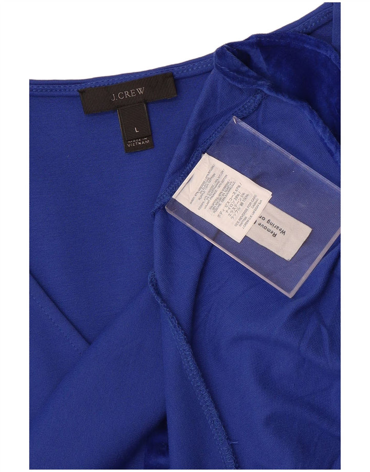 J. CREW Blusa sin mangas para mujer UK 44 Viscosa azul grande