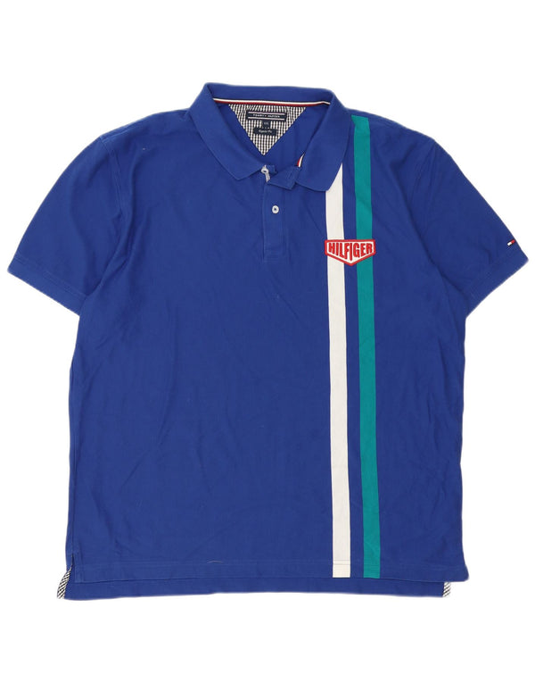 Tommy Hilfiger Polo De Corte Regular Para Hombre 2XL Algodón Color Block Azul