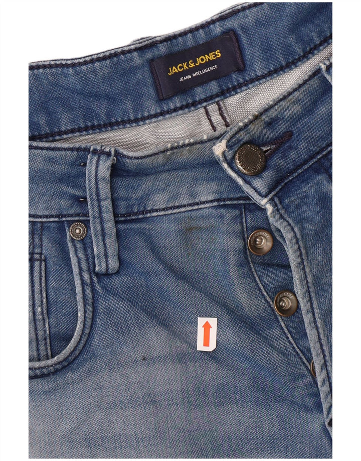 JACK & JONES Pantalones cortos vaqueros para hombre Medium W32 Azul Algodón