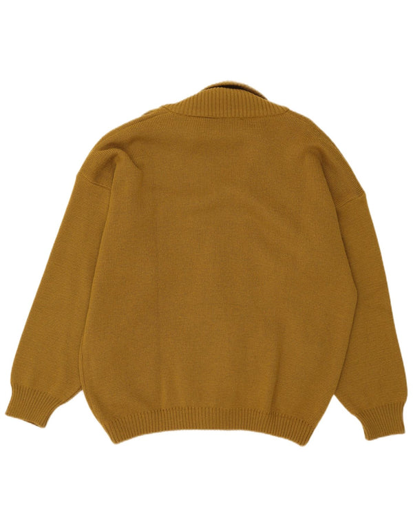 Marc Gibaldi Suéter tipo cárdigan para hombre IT 50 Medium Khaki
