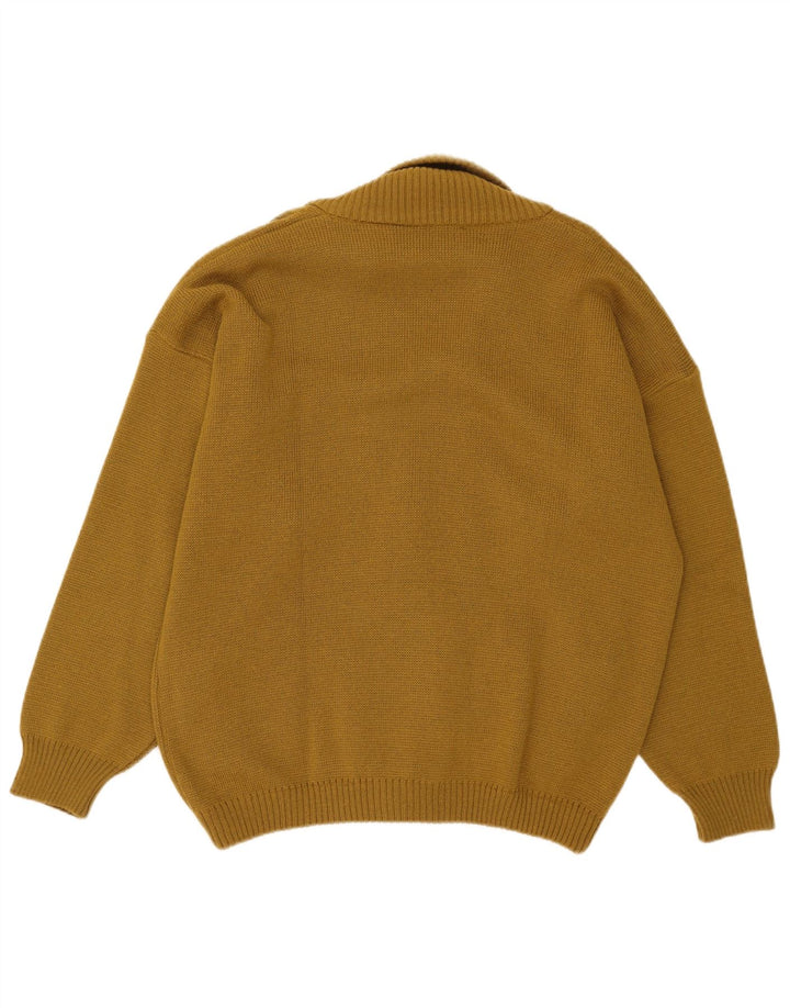 Marc Gibaldi Suéter tipo cárdigan para hombre IT 50 Medium Khaki