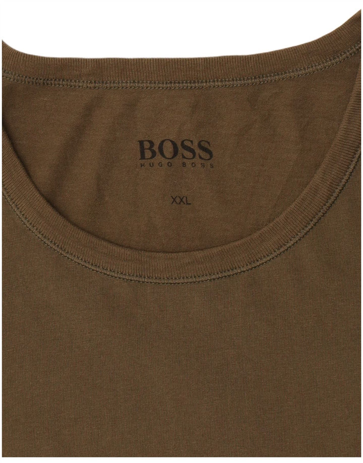 Hugo Boss Camiseta para hombre Top 2XL Caqui