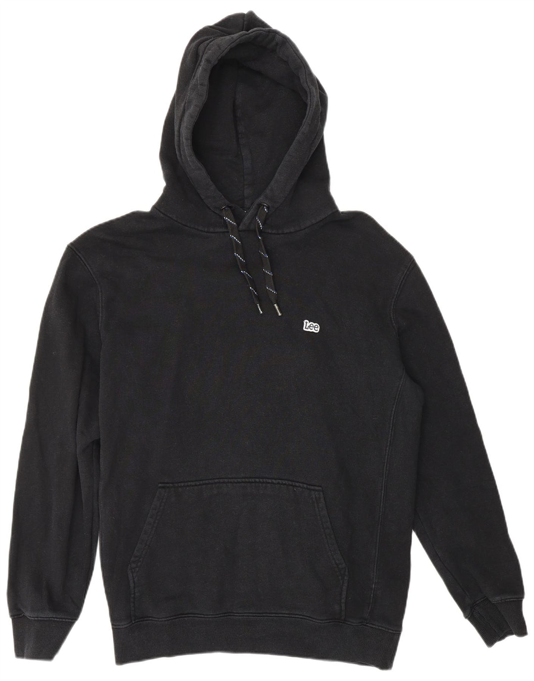 LEE Hombre Sudadera con Capucha Jersey Mediano Negro Algodón