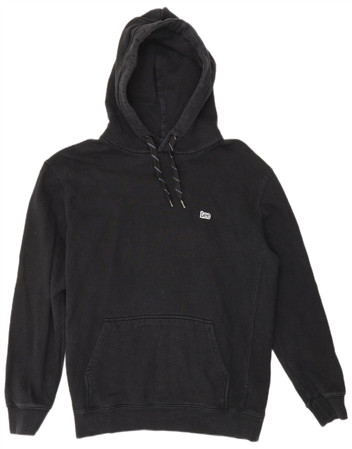 LEE Hombre Sudadera con Capucha Jersey Mediano Negro Algodón