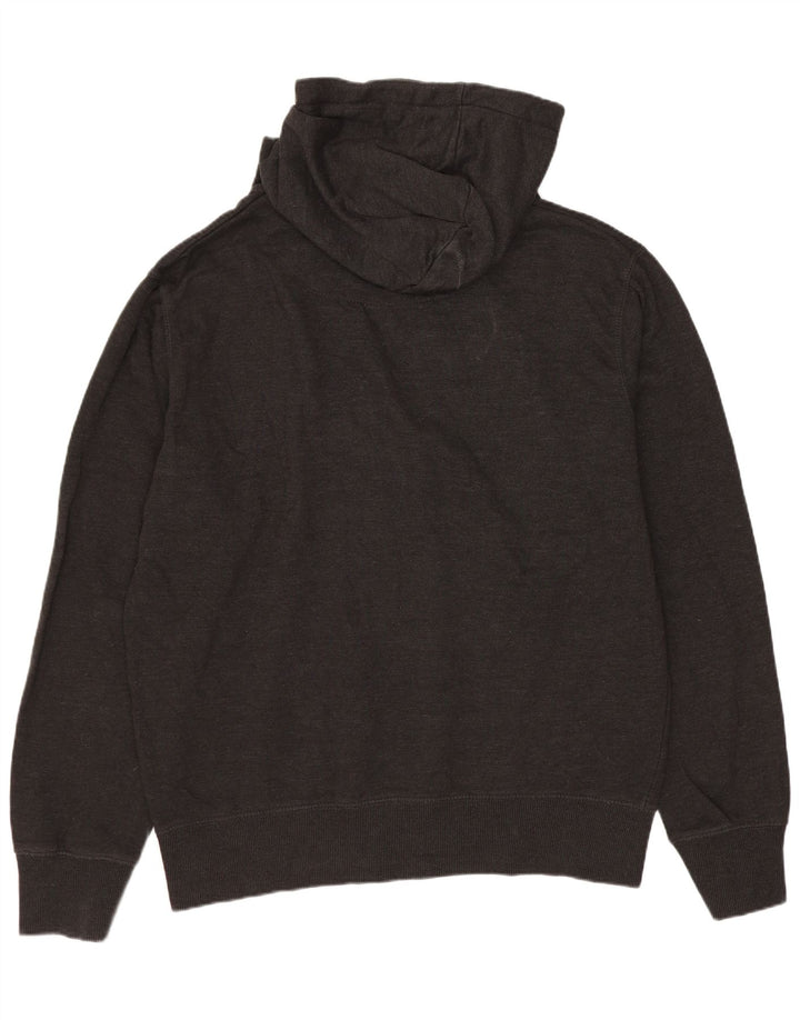 French Connection Jersey con capucha para hombre, talla grande, algodón gris