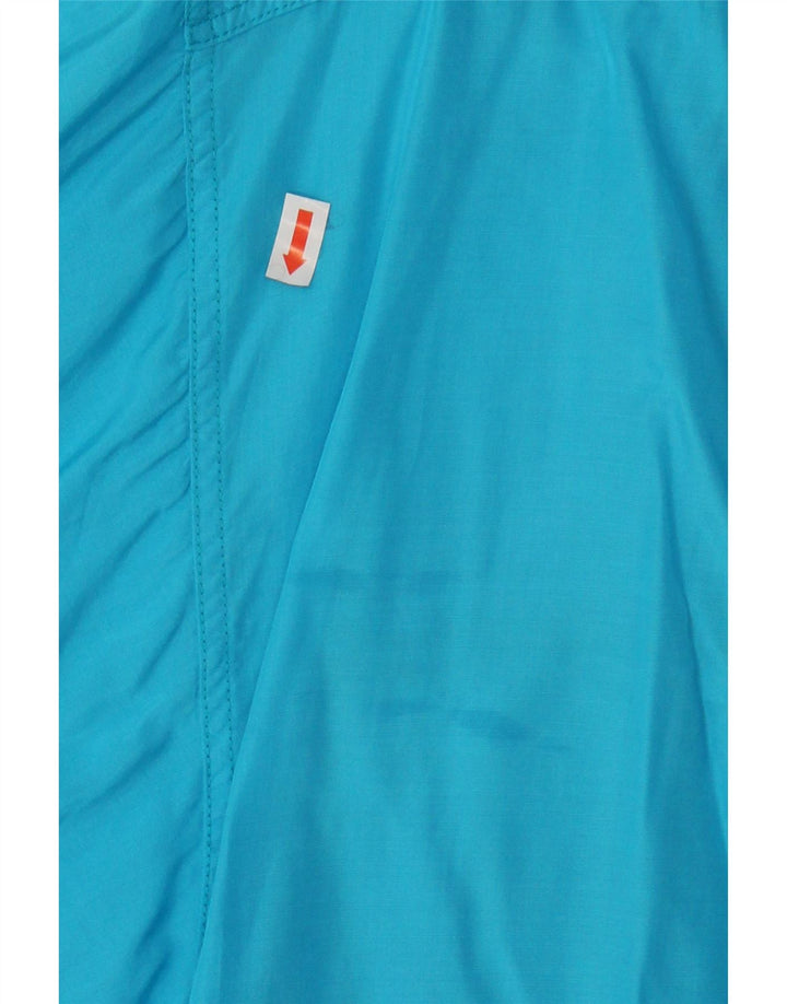 STEFANEL Womens Oversized Short Sleeve Shirt UK 10 Small Blue Viscose