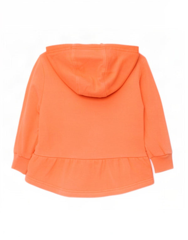 Adidas - Sudadera con capucha para bebé niña, diseño gráfico de Disney, con cremallera, 18-24 meses, color naranja