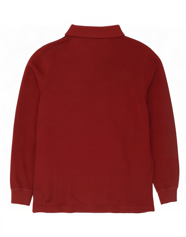 Polo Ralph Lauren Camisa de corte clásico de manga larga para hombre Burdeos medio