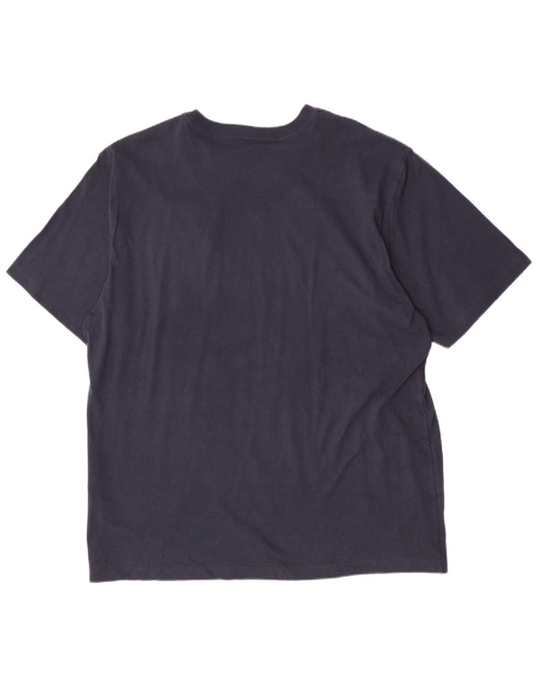 Carhartt Mens Original Fit T-Shirt Top XL Navy Blue Cotton