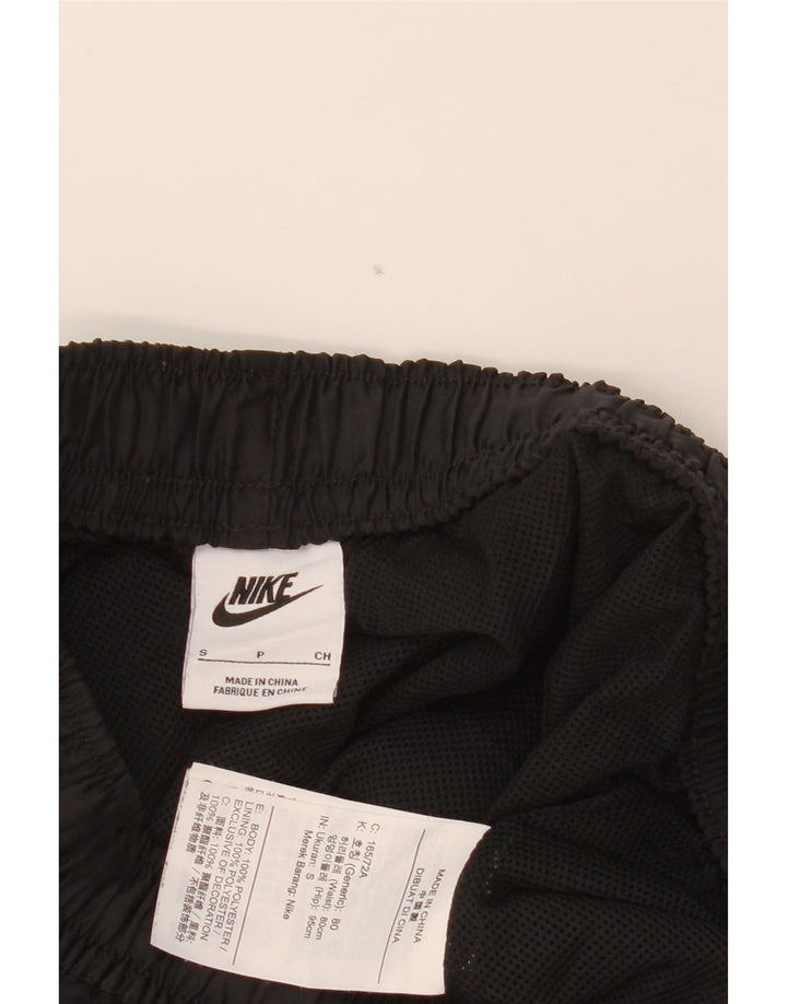NIKE Pantalones cortos deportivos para hombre, talla pequeña, poliéster negro