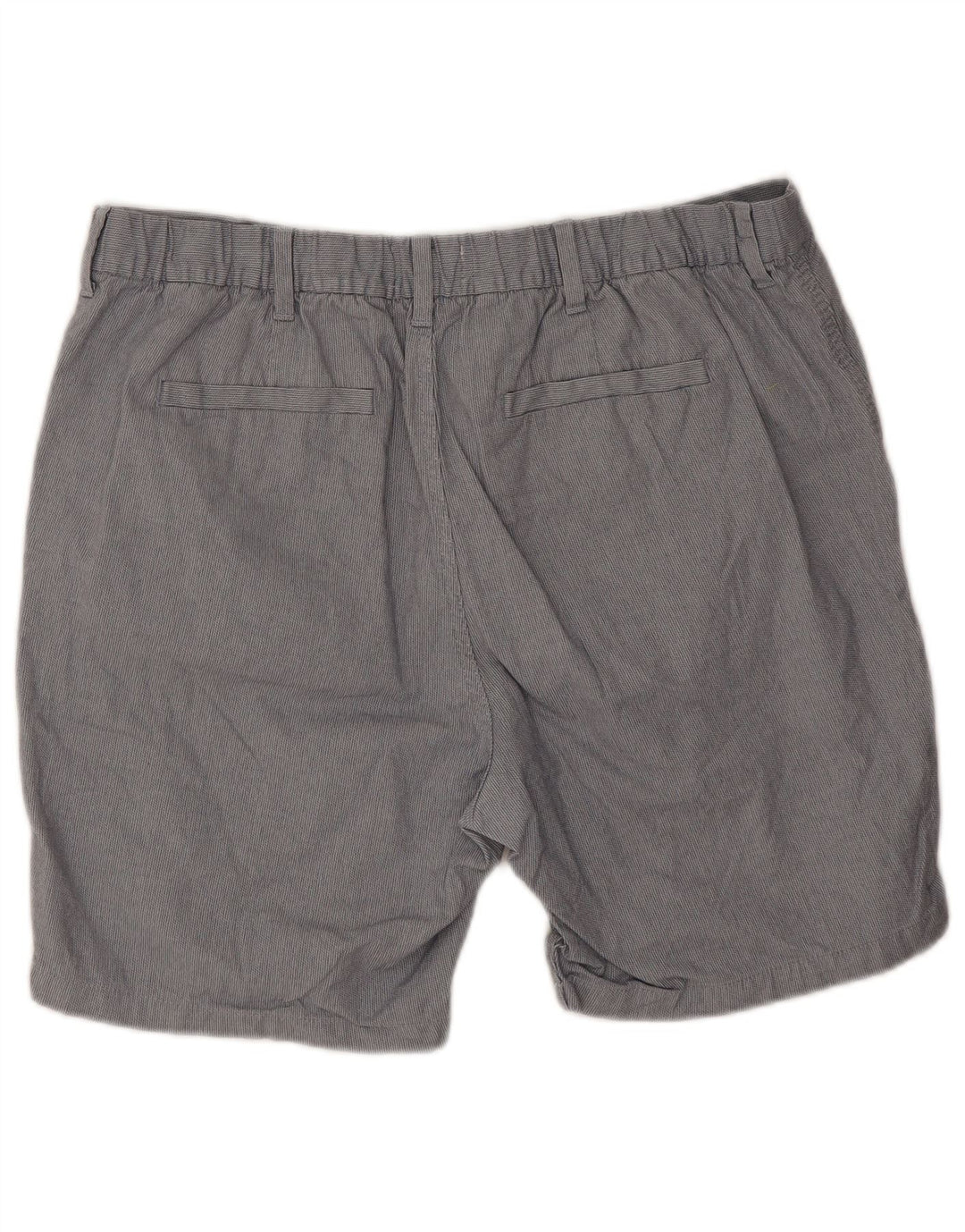 MARKS & SPENCER Pantalones cortos chinos de corte regular para hombre W38 XL Poliéster gris