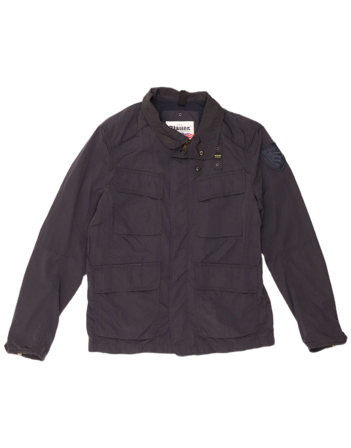 Blauer Chaqueta utilitaria para hombre UK 40 Large Poliamida azul marino