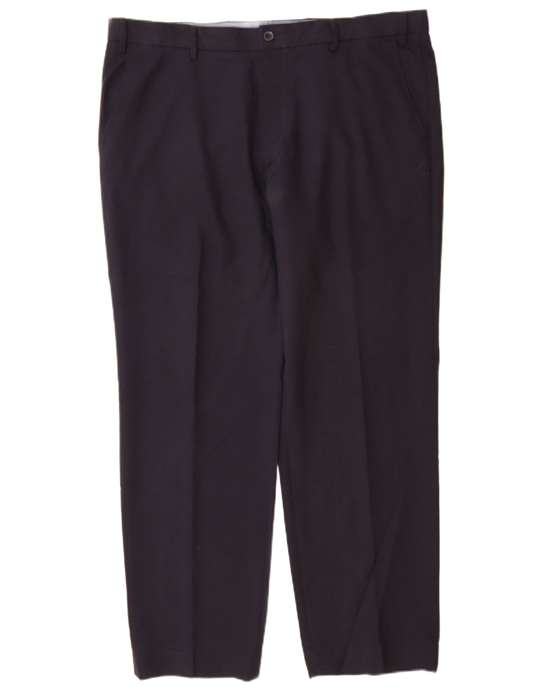 Marks & Spencer Pantalón chino de corte regular para hombre W40 L31 Poliéster azul marino