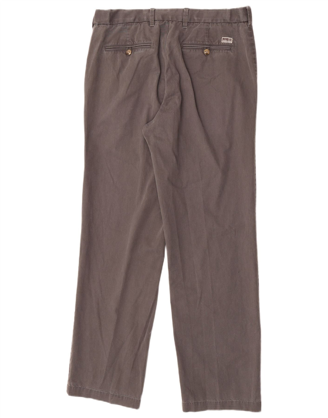Marks & Spencer Pantalón chino recto azul Harbor para hombre W34 L33 Gris