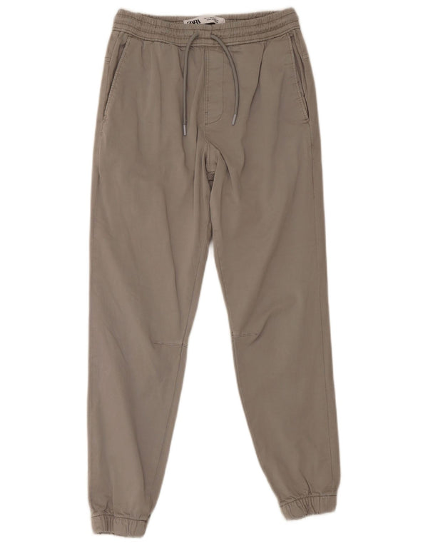 Zara Mens Joggers Chino Pantalones Pequeños W27 L28 Gris