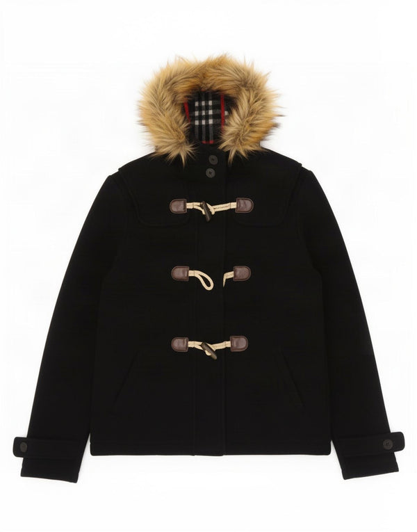 Trenca con capucha para mujer de Fat Face UK 10 Small Lana azul marino