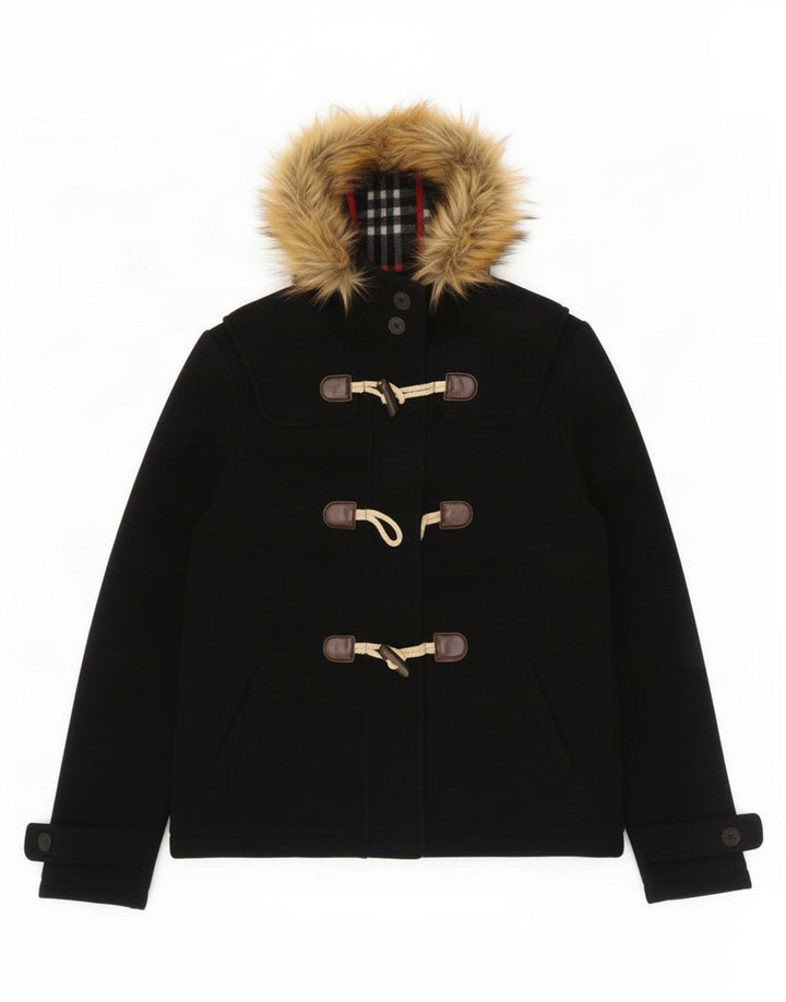 Trenca con capucha para mujer de Fat Face UK 10 Small Lana azul marino