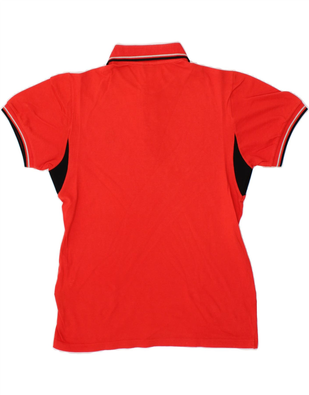 REFRIGIWEAR Mens Polo Shirt Small Red Colourblock Cotton Vintage Refrigiwear and Second-Hand Refrigiwear from Messina Hembry 