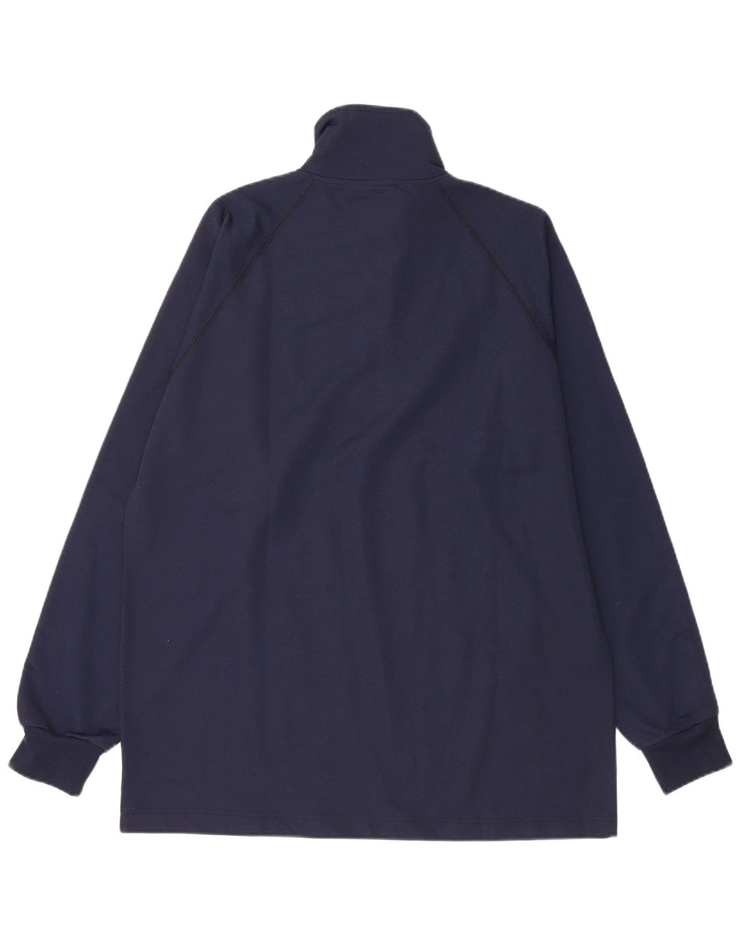 ASICS Hombre Gráfico Zip Neck Jersey Chándal Top Medio Azul Marino