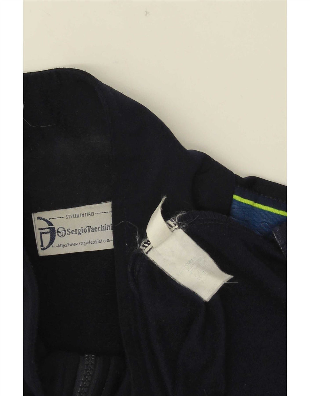 Sergio Tacchini Chaqueta de chándal para hombre IT 54 XL Azul marino Colorblock