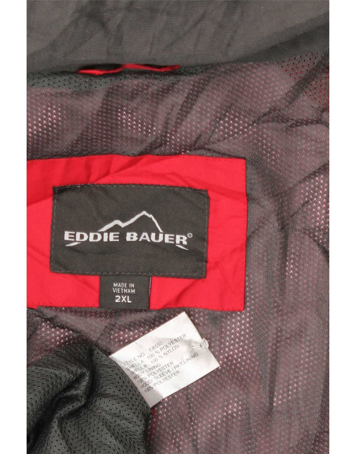 Eddie Bauer Chaqueta cortavientos para hombre 2XL Poliéster color rojo