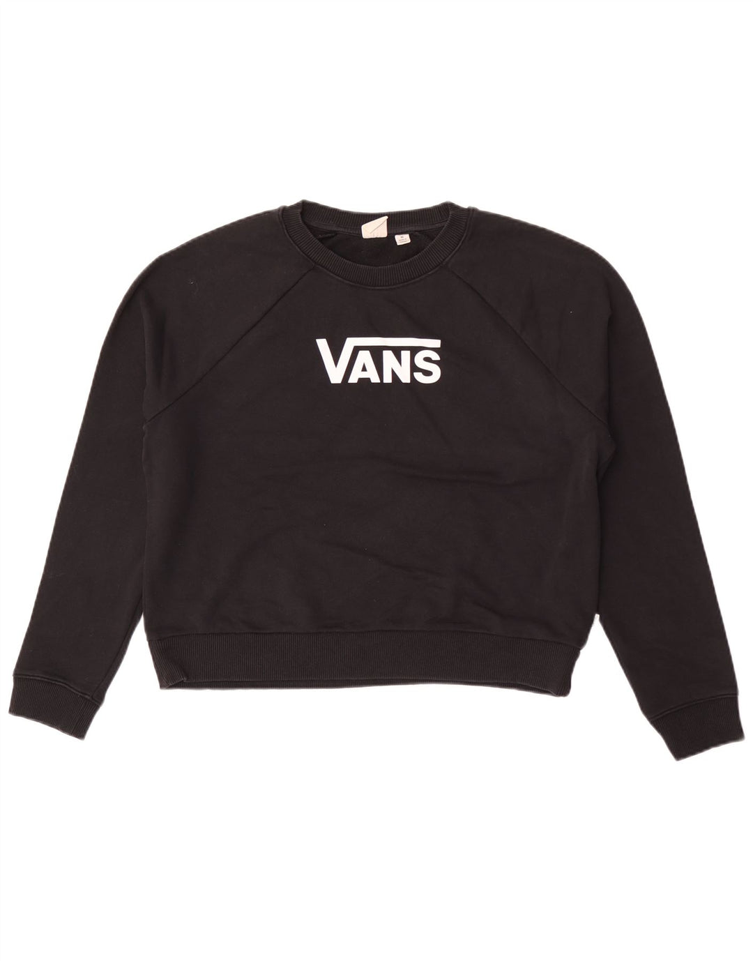 Vans - Sudadera gráfica para mujer, talla 40, talla mediana, algodón negro