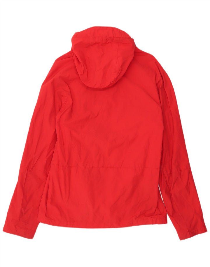 Jack Wills Chaqueta impermeable con capucha para hombre UK 38 Medium Red Cotton