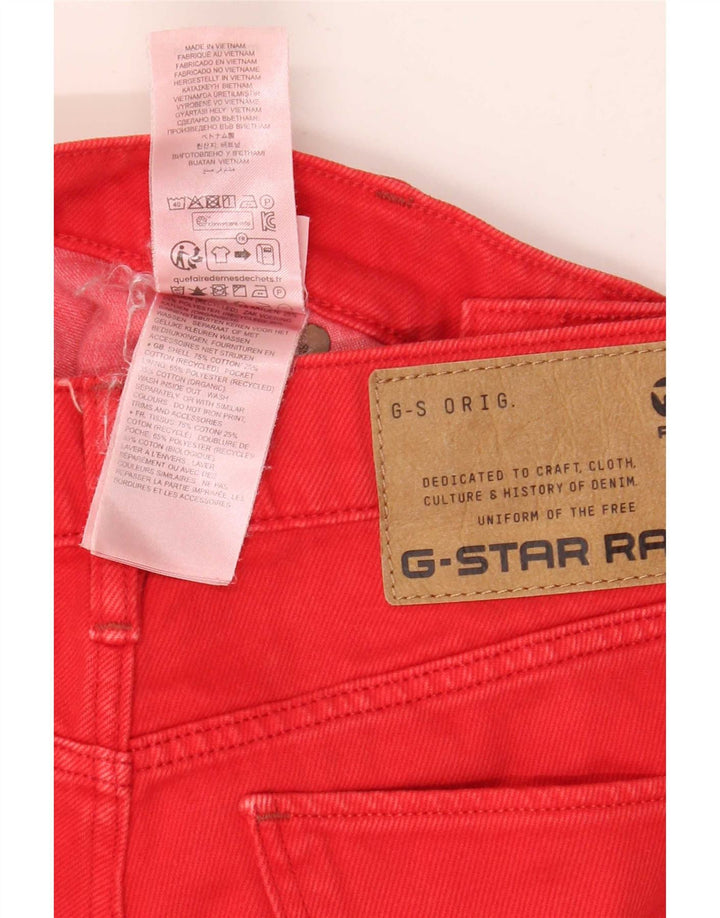 Vaqueros recortados con arco 3D para hombre G-Star W25 L25 Algodón rojo