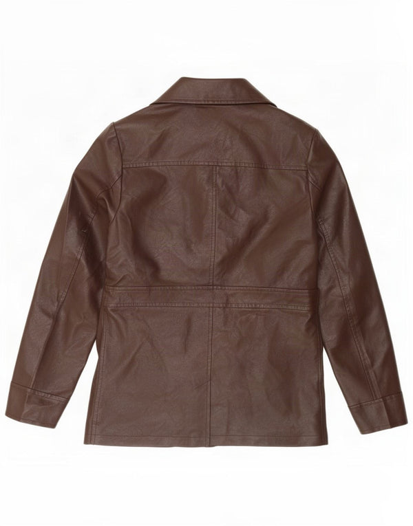 Urban Outfitters Chaqueta tipo blazer de 3 botones para mujer UK 10 Small Brown