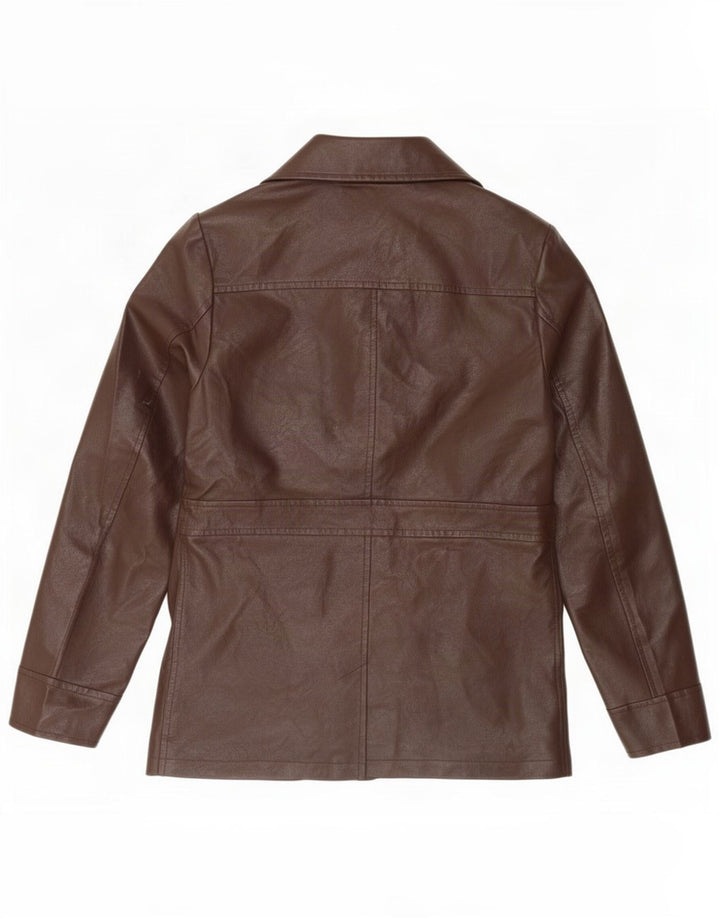 Urban Outfitters Chaqueta tipo blazer de 3 botones para mujer UK 10 Small Brown