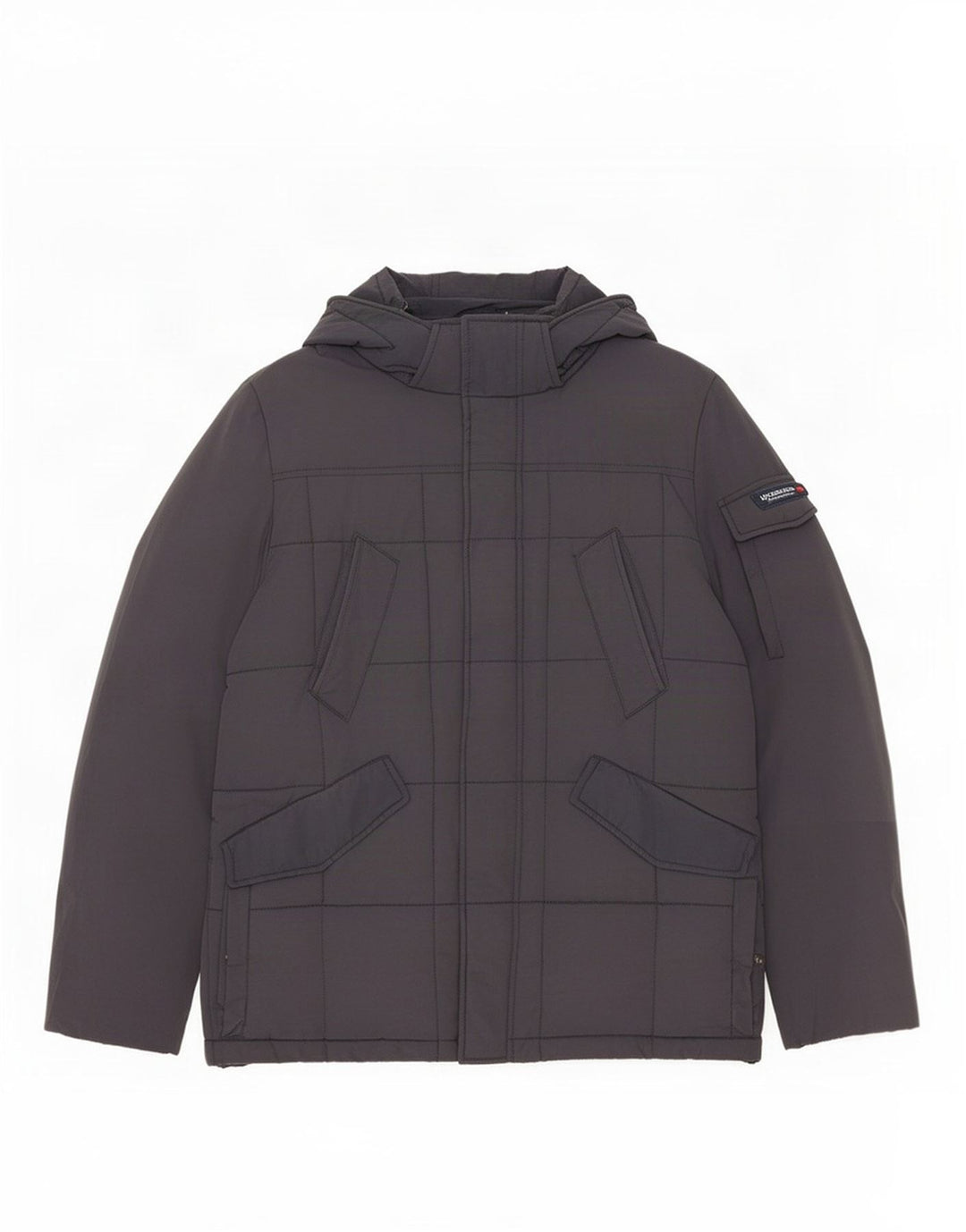 Woolrich Chaqueta acolchada con capucha para hombre UK 40 Large Nylon azul marino