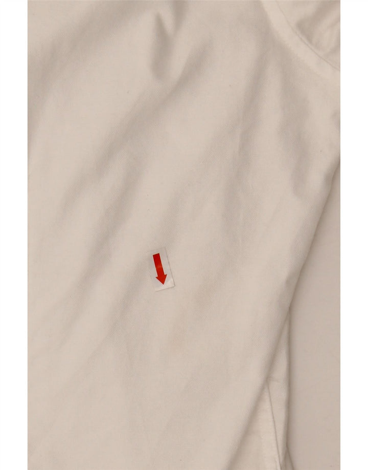 CALVIN KLEIN Camisa slim fit para hombre Talla 43 Grande Algodón blanco