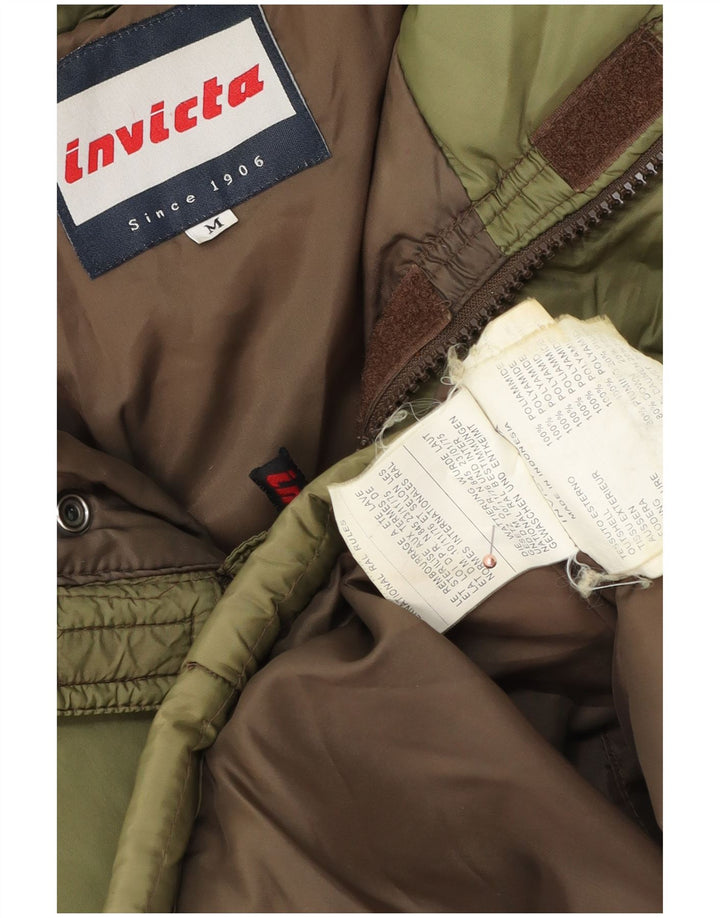 INVICTA Chaqueta acolchada holgada para hombre UK 38 Medium Khaki Poliamida