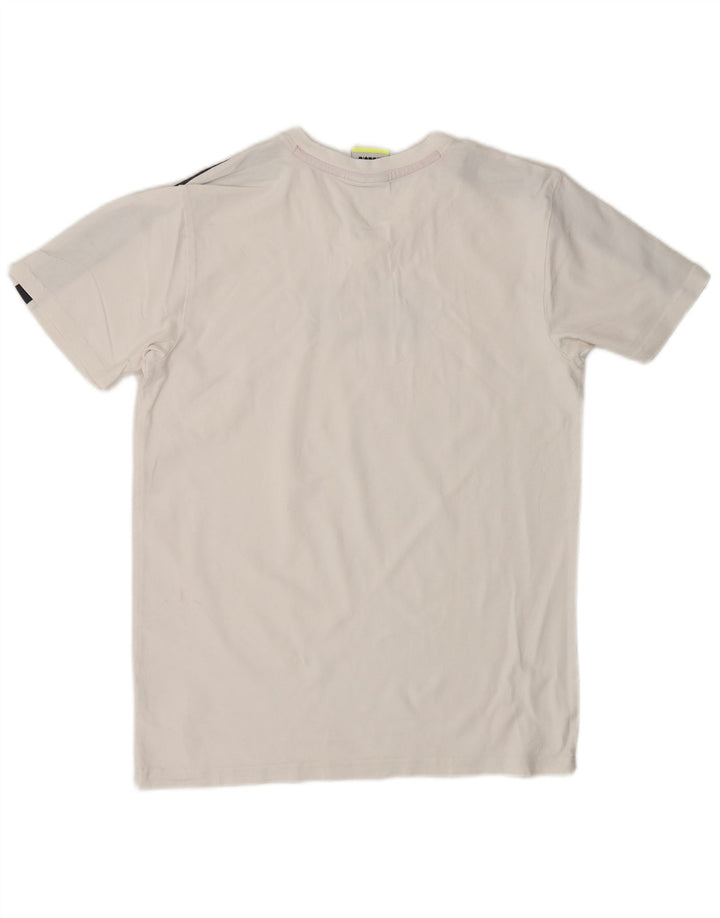 DIADORA Hombre Camiseta Gráfica Top Medium Blanco Colorblock