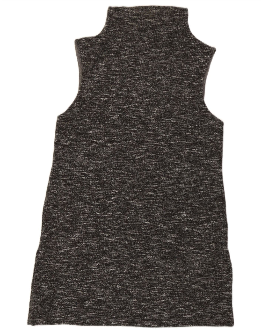 Benetton Vestido Recto Sin Mangas para Mujer UK 8 Small Gris Moteado