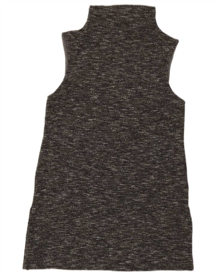 Benetton Vestido Recto Sin Mangas para Mujer UK 8 Small Gris Moteado