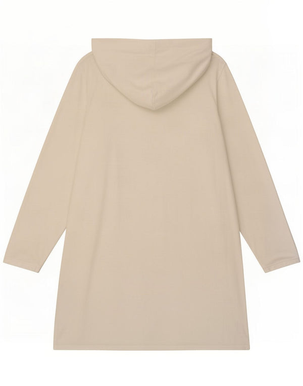 Tommy Hilfiger Vestido con capucha para mujer UK 44 Algodón blanco mediano