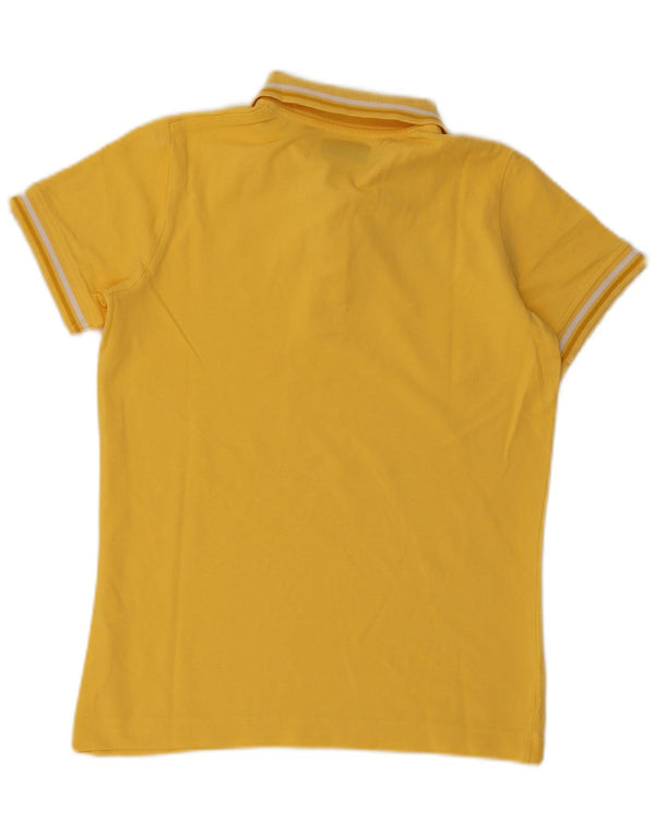 Kappa Polo para Mujer UK 40 Grande Rayas Amarillas