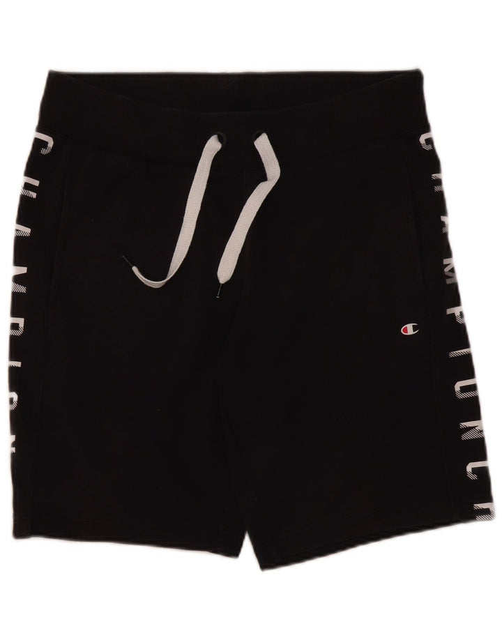 Champion Shorts deportivos gráficos para hombre Algodón azul marino mediano