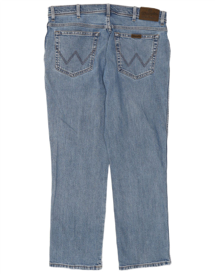 Wrangler Vaqueros rectos de corte regular para hombre W36 L30 Algodón azul