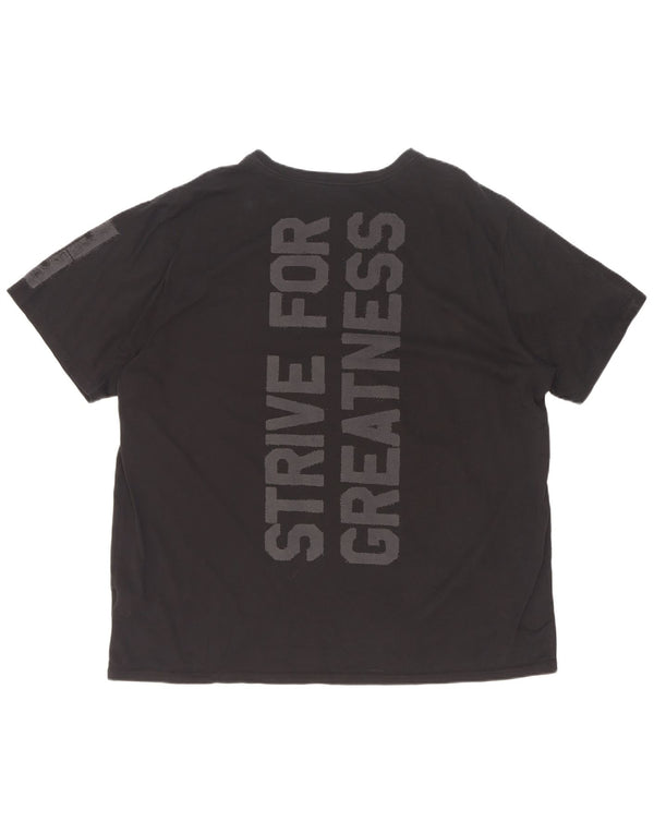 Nike Camiseta Dri Fit para Hombre Top 2XL Algodón Negro