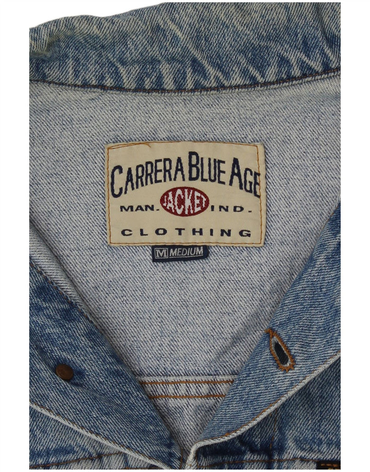 Carrera Chaqueta vaquera para hombre UK 38 Algodón azul medio