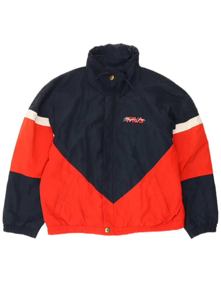 FILA Chaqueta acolchada Magic Line para hombre UK 42 XL Azul marino Colorblock