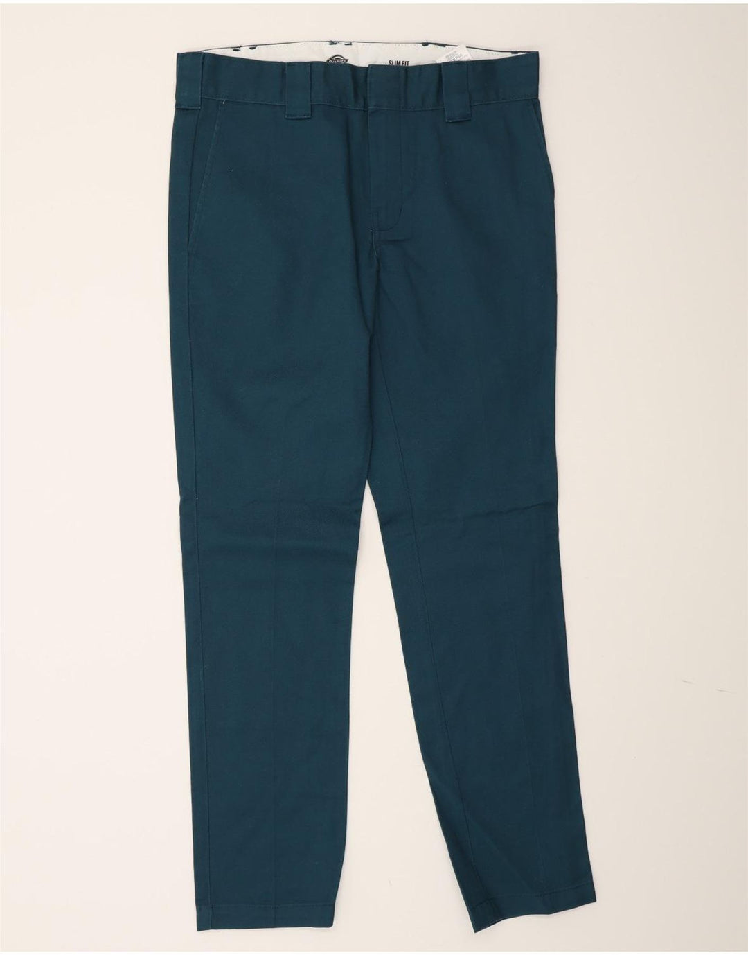 Dickies Pantalón chino slim fit para hombre W32 L32 Poliéster azul
