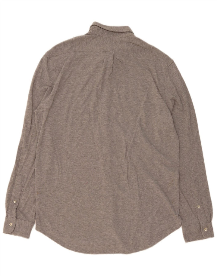 Ralph Lauren Camisa De Malla De Peso Pluma Para Hombre Grande Gris