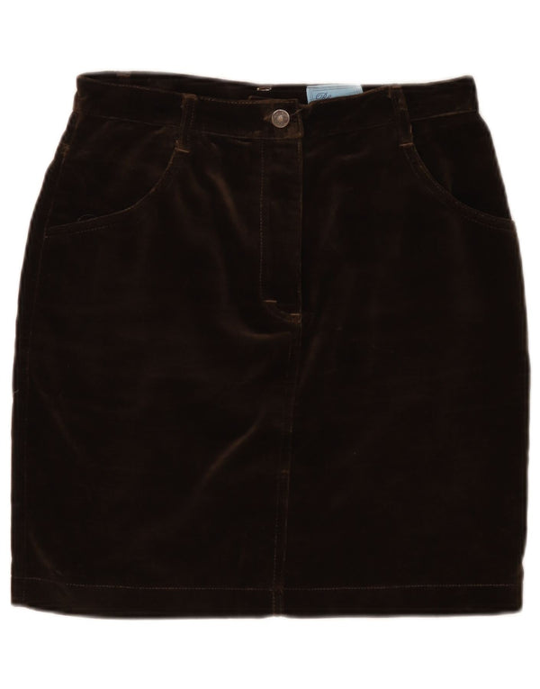 Falda lápiz para mujer Blumarine IT 44 Medium W28 Algodón marrón