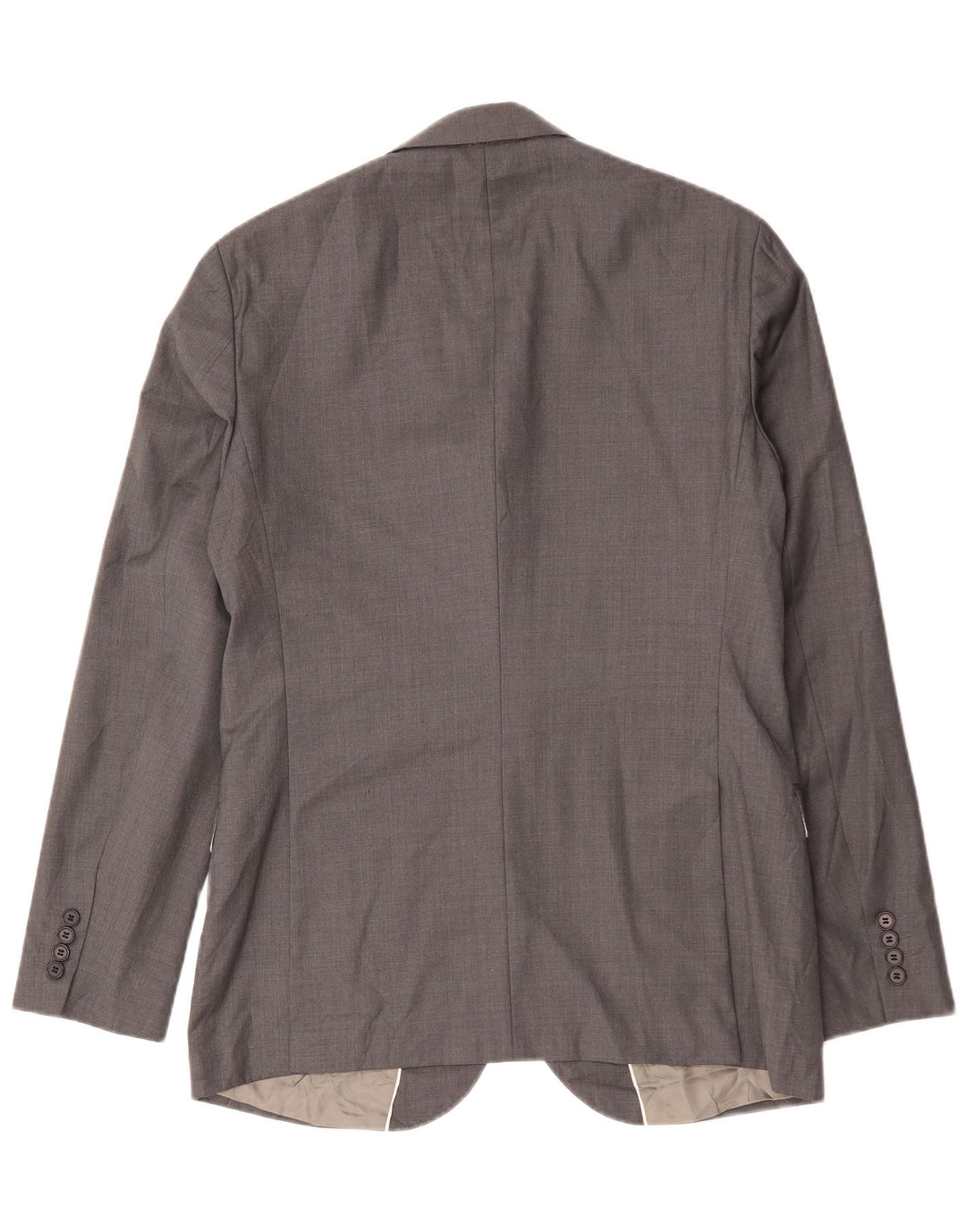 French Connection Chaqueta tipo blazer ajustada con 2 botones para hombre IT 52 XL Lana gris