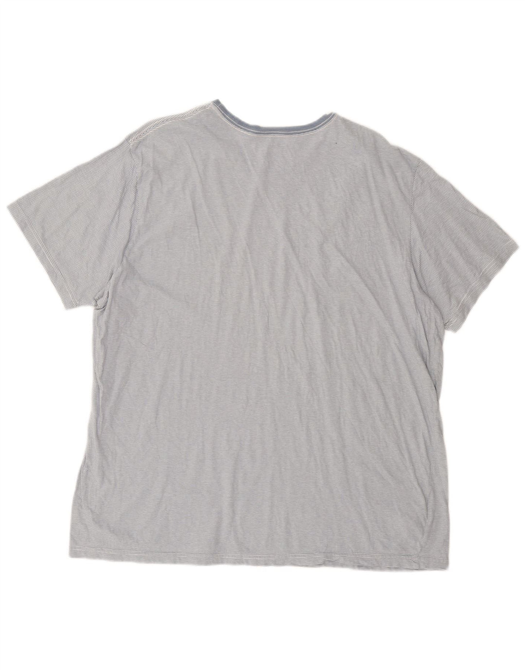 Eddie Bauer Camiseta para hombre Top 2XL Gris Algodón a rayas